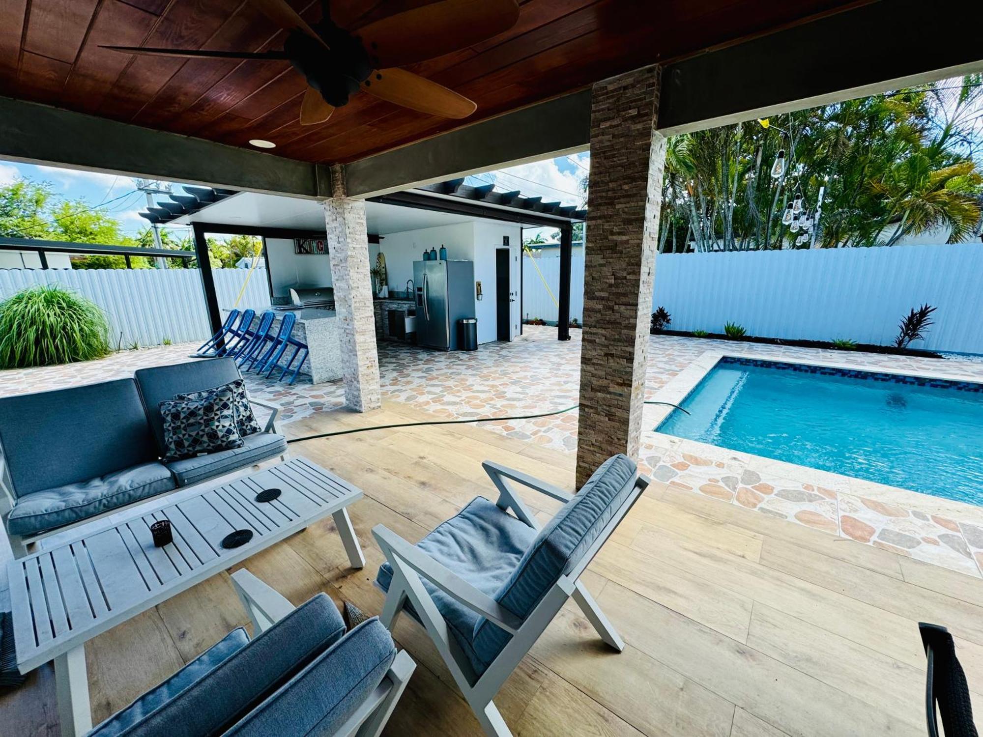 Villa Heated Pool Hot Tub Miami Exterior foto
