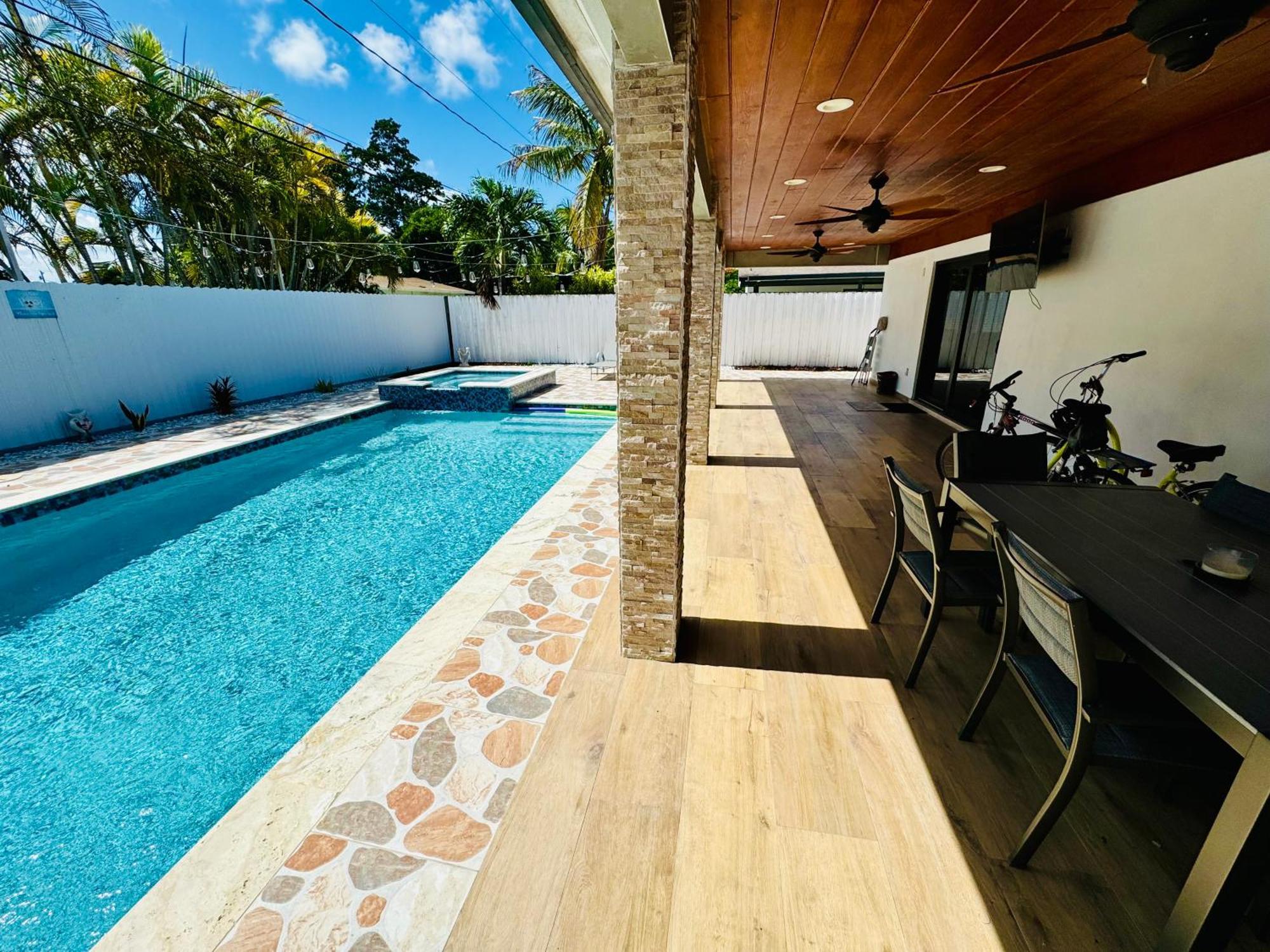 Villa Heated Pool Hot Tub Miami Exterior foto